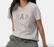 GAP女裝2025夏季新款純棉彩色膠印logo短袖T恤常規(guī)休閑上衣765994 灰白色 L (170/88A) 亞洲尺碼 曬單實(shí)拍圖