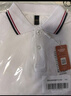 羅蒙男童短袖polo衫校園服飾春夏新款T恤女童班服 白色短袖POLO衫 160 曬單實(shí)拍圖
