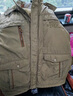 JEEP SPIRIT吉普男士棉服冷庫防寒服軍大衣冬季加絨特厚勞保棉衣外套東北棉襖 卡其8186M L =100-120斤 曬單實(shí)拍圖