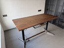 致家家居 | 可奈升降桌 | 實(shí)木電動(dòng)升降書(shū)桌雙電機升降辦公桌原創(chuàng  )設計 黑胡桃 1.6m（現貨） 曬單實(shí)拍圖