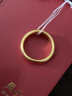 周六福（ZLF）新年禮物  古法金戒指男女款傳承工藝黃金情侶對戒 計價(jià) 女戒13號-7.33g 曬單實(shí)拍圖