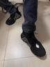 Walker Shop高端品牌男鞋秋冬新款運(yùn)動(dòng)鞋子男包底鞋百搭減震休閑跑步鞋旅游鞋 黑灰（皮面款） 40 曬單實(shí)拍圖