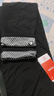 鴨鴨（YAYA）男士羽絨褲直筒加厚松緊腰彈力保暖中青年冬季新款防寒休閑褲子 黑色 XL 180(建議130-150斤) 曬單實(shí)拍圖
