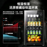 先科（SAST）冰吧冷藏柜 歐式恒溫紅酒柜酒店家用電冰箱迷你小型單門(mén)辦公室電競保鮮展示留樣茶葉飲料藥品柜 135升 黑膽（冷藏+微冷凍+藍光燈+帶鎖） 曬單實(shí)拍圖