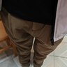 HLA海瀾之家休閑褲男款燈芯絨華夫格錐形褲子男春秋 卡其BK M 170/78A 推薦121~134斤 曬單實(shí)拍圖