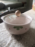 奶fufu泡面碗家用帶蓋大容量釉下彩可愛(ài)雙耳碗加厚學(xué)生宿舍專(zhuān)用碗 淺粉草莓6.5英寸泡面碗1個(gè)-帶蓋 曬單實(shí)拍圖