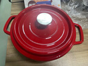 雙立人琺瑯鍋鑄鐵搪瓷鍋家用燉鍋燉盅砂鍋湯鍋不粘鍋煮鍋燃氣電磁爐通用 紅色 琺瑯鍋 26cm 曬單實(shí)拍圖