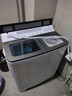 YANGZI中國揚子集團雙桶雙缸洗衣機半自動(dòng) 40公斤大容量家電  洗大件 節能省水 30公斤【洗20KG+ 脫10KG】｜雙不銹鋼內筒 曬單實(shí)拍圖
