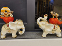 KORORZO德國品牌事事如意大象擺件創(chuàng  )意家居玄關(guān)客廳電視柜輕奢高檔裝飾品 事事如意財福大象（白色） 曬單實(shí)拍圖