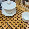 元青佳盛整套功夫茶具中國白羊脂玉瓷陶瓷茶具套裝蓋碗公杯茶漏三件套 曬單實(shí)拍圖