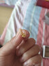 六福珠寶 足金梔子花黃金耳釘 計(jì)價(jià) 約1.00克-配硅膠耳堵 曬單實(shí)拍圖