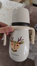 英氏（YEEHOO）嬰兒保溫奶瓶新生兒奶瓶兒童保溫杯嬰兒學(xué)飲杯便攜吸管水杯保溫壺 保溫奶瓶 300ml 貴族白-配三頭 曬單實(shí)拍圖