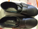 宜馳（EGCHI）媽媽鞋休閑頭層牛皮軟底單鞋防滑平底健步皮鞋 H2168 黑色 38  曬單實(shí)拍圖