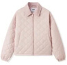 森馬（Semir）棉服女燈芯絨翻領(lǐng)菱形格復古2024冬三防寬松輕薄棉衣109724112007 曬單實(shí)拍圖