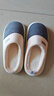 潔麗雅（Grace）棉拖鞋男士秋冬季室內(nèi)防臭防滑居家保暖厚底踩屎感拖鞋男款冬天 曬單實拍圖