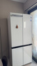 美的（Midea）M60小機(jī)皇541雙系統(tǒng)純平全嵌Pro除菌十字四開門一級無霜國家補(bǔ)貼家用電冰箱MR-541WUSPZE云朵 曬單實(shí)拍圖
