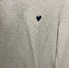 三彩2025冬季新款磨毛T恤圓領(lǐng)愛(ài)心刺繡上衣修身內搭簡(jiǎn)約M 花灰色 XL 170/92A 曬單實(shí)拍圖