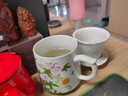左茗右器景德鎮手繪陶瓷泡茶杯茶水分離茶葉過(guò)濾帶蓋家用辦公室男女喝茶杯 百川杯-荷韻450ml【過(guò)濾內膽】 曬單實(shí)拍圖