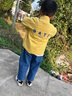 G.DUCKKIDS男童寶寶春秋套裝三件套2025新款1一2-3周歲半童裝嬰兒衣服外套潮 桔紅色 英文DAKE襯衣三件套 100 碼 曬單實(shí)拍圖