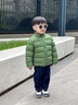 保姆貝貝童裝兒童輕薄羽絨服男童女童秋冬兒童中大童外套保暖洋氣冬季內膽 綠色 （男女同款） 110 （卡碼拍大） 曬單實(shí)拍圖