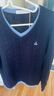 Navigare意大利小帆船25秋新款假兩件羊毛衫女V領(lǐng)全羊毛針織衫2334065501 曬單實(shí)拍圖