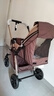 ANGI BABY嬰兒車(chē)高景觀(guān)嬰兒推車(chē)可坐可躺輕便折疊雙向推行寶寶推車(chē)遛娃神器 卡其色【可坐可躺+四輪避震】 嬰兒車(chē)可坐可躺一鍵收車(chē)四輪減震 曬單實(shí)拍圖