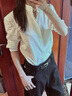匆蒙襯衫女2025春夏透氣職業(yè)裝白色襯衫女通勤百搭商務(wù)休閑面試正裝女 曬單實拍圖