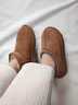 美國 UGG W Tasman 塔斯曼女款穆勒包頭保暖休閑棉鞋雪地靴5955 “栗子棕白編織加絨”5955-CHE 36 曬單實(shí)拍圖