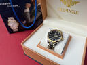 勞力士王子瑞士十大名牌手表男士全自動(dòng)機械表簡(jiǎn)約商務(wù)夜光防水真鉆進(jìn)口男表 間金黑面-享全國專(zhuān)柜終身質(zhì)保服務(wù) 進(jìn)口機芯 40mm 直徑 曬單實(shí)拍圖