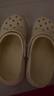 名創(chuàng  )優(yōu)品（MINISO）洞洞鞋男女夏季外穿涼鞋防滑厚底踩屎感包頭涼拖鞋 卡其+海洋星星 曬單實(shí)拍圖