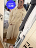 茵曼溫柔甜美蘑菇刺繡毛衣2025秋女裝新款針織開(kāi)衫外套 淺杏色 L 曬單實(shí)拍圖