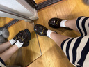他她（TATA）盧昱曉同款魔法偵探厚底樂(lè )福鞋女真皮黑色小皮鞋秋冬新款JK鞋單鞋 棕色（跟高6CM明星款） 38 曬單實(shí)拍圖