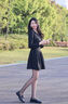 ZHR樂(lè )福鞋女學(xué)院風(fēng)休閑小皮鞋女復古圓頭氣質(zhì)百搭女鞋 AH393黑色 37 曬單實(shí)拍圖