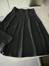 半身裙女2025秋冬新款加厚高腰顯瘦毛呢百褶裙大碼百搭復古中長(cháng)裙 6982深灰色【毛呢百褶裙】贈送腰帶 XL (推薦120-130斤) 曬單實(shí)拍圖