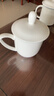 京東京造 茶杯 陶瓷泡茶水杯子辦公室會(huì )議杯帶蓋純白可定制 360ml 1只裝 曬單實(shí)拍圖