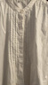 無(wú)印良品（MUJI） 女式 棉紗 長(cháng)袖罩衫 女士襯衫襯衣內搭女裝25年秋季上衣BC2O7A5A 米白色 M （160/84A） 曬單實(shí)拍圖