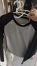 森馬（Semir）[商場同款]長袖T恤女短款修身收腰2025吸濕速干秋裝101525101002 曬單實拍圖