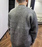 BG GLAMURB輕奢品牌外套男士夾克高端簡(jiǎn)約低調開(kāi)衫毛衣男秋季立領(lǐng)休閑針織衫 灰色 L 建議120-135斤 曬單實(shí)拍圖