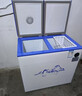 東之開(kāi)立雙溫冰柜商用冷藏冷凍兩用冰柜家用大容量雙開(kāi)門(mén)速凍冰箱一級能效臥式冰柜 雙溫BCD-152L電子減霜款 152L 曬單實(shí)拍圖