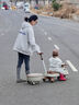 ANGI BABY兒童扭扭車(chē)1-3-6歲防側翻扭扭車(chē)可坐大人溜溜車(chē)搖搖車(chē)寶寶扭扭車(chē) 卡其色【藍牙+音樂(lè )+拖斗+推桿】 六一兒童節禮物扭扭車(chē)兒童車(chē) 曬單實(shí)拍圖