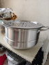 康巴赫304不銹鋼雙層蒸鍋蒸籠復底大湯蒸鍋多功能鍋具30cm燃氣灶通用 曬單實(shí)拍圖