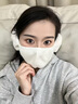 回力保暖口罩女冬季加絨面罩護耳罩一體戶(hù)外騎行防風(fēng)寒凍滑雪棉口罩 白色【口罩耳罩一體】 曬單實(shí)拍圖