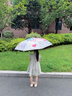 皓梵潔兒童雨傘女自動(dòng)傘晴雨兩用7-12歲便攜高顏值ins女生折疊遮陽(yáng)傘 草莓兔 曬單實(shí)拍圖