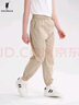 POLOWALK童裝2024新品夏季長(cháng)褲休閑褲男童褲子寬松束腳褲 卡其 150cm 曬單實(shí)拍圖