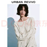 UR【HOT】2025秋季新款女慵懶休閑鏤空肌理感針織衫UWH950099 米白 (偏寬松) S 曬單實(shí)拍圖