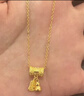 周大生黃金項鏈足金招財納福葫蘆項鏈送女友媽媽紀念日生日禮物 約6.7g 曬單實(shí)拍圖