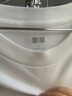 優(yōu)衣庫男裝女裝柔軟圓領(lǐng)T恤/休閑長(cháng)袖上衣25秋冬新款479783 00 白色 L /175/100A 曬單實(shí)拍圖