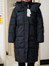 森馬（Semir）輕松|羽絨服女冬季長(cháng)款90絨子防潑水可拆卸帽面包服101724113003 曬單實(shí)拍圖