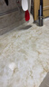 quatrefoil 廚房防油貼紙自粘加厚灶臺櫥柜臺面防水貼紙 石紋黃0.6*5米 曬單實(shí)拍圖