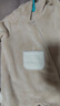 戴維貝拉（DAVE＆BELLA）新生兒爬服嬰兒連體衣0-6個(gè)月寶寶衣服冬季新款牛奶絨男寶睡衣 卡其色【現貨】 90cm （建議身高80-90cm） 曬單實(shí)拍圖